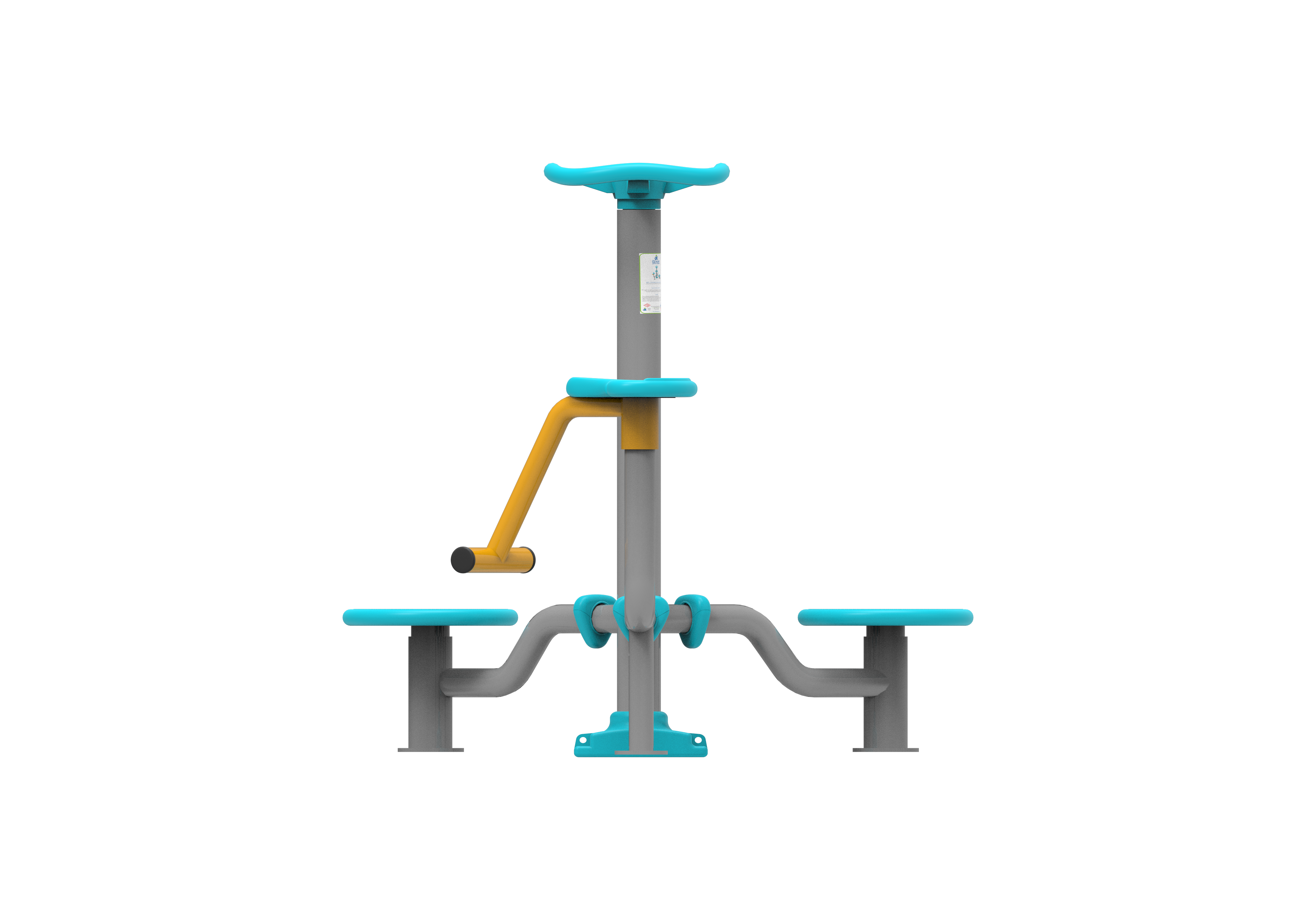 3 Lu Bel Cevirme Aleti KLF-02 | Dış Mekan Spor Aletleri | Erse Kent Mobilyaları